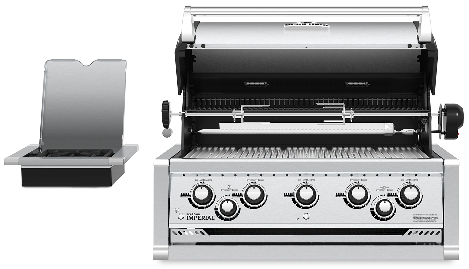 Broil King Imperial 590 PRO Einbaugrill Mit Drehspieß + Seitenbrenner - Modell 2023 3 Broil King Imperial 590 PRO Einbaugrill Mit Drehspieß + Seitenbrenner - Modell 2023