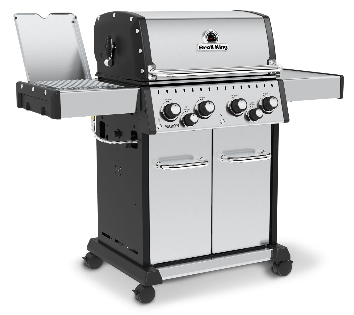 Broil King Baron S490 IR Gasgrill Inkl. Drehspieß + Infrarot-Seitenbrenner - Modell 2023 - Grillfürst Deal Mit Zusätzlichen Edelstahl Grillrosten 5 Broil King Baron S490 IR Gasgrill Inkl. Drehspieß + Infrarot-Seitenbrenner - Modell 2023 - Grillfürst Deal Mit Zusätzlichen Edelstahl Grillrosten – Bild 3