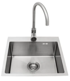 BULL Spülbecken Größe M (43x36x20cm) Inkl. Wasserhahn Für Warm/kalt