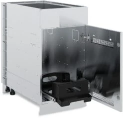 Broil King Outdoor Küche Komplettset Mit Imperial S570 PRO Built In Gasgrill Mit Drehspieß, Gasflaschenschrank Und 3er Schubladenschrank -Campinggeschäfte 802700EU Broil King Outdoor Kueche Schrank Gasflasche Auszug