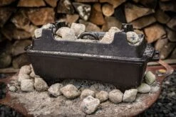 Grillfürst Dutch Oven Set BBQ Kastenform BK4 Aus Gusseisen - X-DEAL Inkl. Tragetasche / Aufbewahrungstasche, Gusseisen Pflege Und Deckelheber -Campinggeschäfte BBQ Kastenform Holzkohle