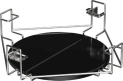 The Bastard Keramikgrill Classic Large - Solo - Schwarz Glänzend - Modell 2023 -Campinggeschäfte Bastard Multilevel Cooking System Hitzeschild