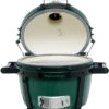 Big Green Egg MiniMax Keramikgrill Mit EGG Carrier -Campinggeschäfte Big Green Egg MiniMax Carrier deckel offen