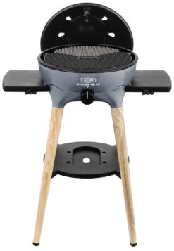 CADAC Gasgrill Citi Chef 40 FS BBQ / Dome Steel Grey, 50 Mbar -Campinggeschäfte CADAC Citi Chef 40 FS Steel Grey Deckel offen
