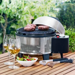 Cobb Grill PREMIER Gas Deluxe - Tischgrill / Campingrill Inkl. Griddle-Grillplatte -Campinggeschäfte Cobb Gasgrill Premier Gas Lifestyle