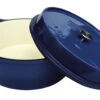 Grillfürst Emaillierter Dutch Oven Ohne Füsse DO12 - Blau -Campinggeschäfte Dutch Oven ohne Fuesse DO 12 blau offen