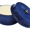 Grillfürst Emaillierter Dutch Oven Ohne Füsse DO6 - Blau -Campinggeschäfte Dutch Oven ohne Fuesse DO 6 blau offen