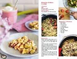 Dutch Oven Vegan - 77 Lieblingsrezepte Für Den Gusseisen Topf 14 Dutch Oven Vegan - 77 Lieblingsrezepte Für Den Gusseisen Topf -Campinggeschäfte Flammo Dutch Oven Vegan Rezept Rhabarber Erdbeer Crumble