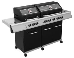 Grillfürst G750E 7-Brenner Doppelkammer - Gasgrill - 1. FC Köln Edition - Edelstahlroste -Campinggeschäfte G750E Koeln Edition 7 Brenner Doppelhauben Gasgrill