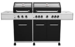 Grillfürst G750G 7-Brenner Doppelkammer - Gasgrill - 1. FC Köln Edition - Gusseisenroste