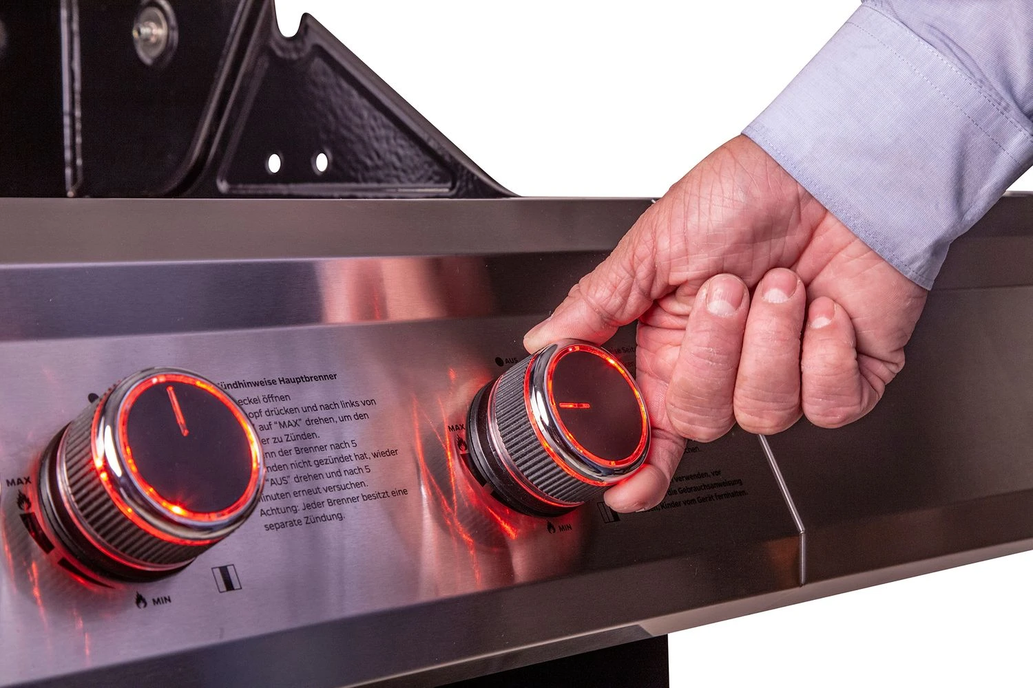 Grillfürst G750G 7-Brenner Doppelkammer - Gasgrill - 1. FC Köln Edition - Gusseisenroste 8 Grillfürst G750G 7-Brenner Doppelkammer - Gasgrill - 1. FC Köln Edition - Gusseisenroste – Bild 6