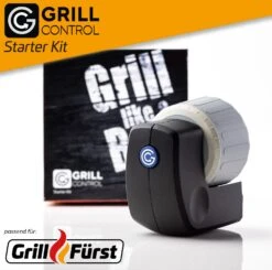 Rösle Gasgrill BBQ-Station Videro G4-S Vario+ Nero Schwarz - Modell 2023 - SMART Deal Inkl. Grillfürst Grill Control + Abdeckhaube Und Grillplatte -Campinggeschäfte Grill Control Smart Grill Starter Kit Grillfuerst 2
