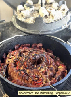 Grillfürst Dutch Oven BBQ Edition DO28 - XXL Dutch Oven -Campinggeschäfte Grillfuerst Dutch Oven DO28 BBQ Edition Ribs