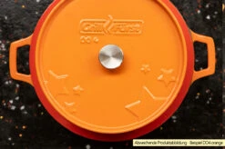 Grillfürst Emaillierter Dutch Oven Ohne Füsse DO4 - Lila 10 Grillfürst Emaillierter Dutch Oven Ohne Füsse DO4 - Lila -Campinggeschäfte Grillfuerst Dutch Oven emailliert Beispiel DO4 orange