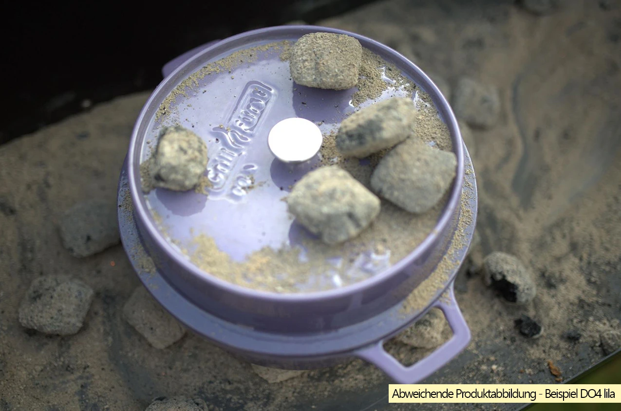 Grillfürst Emaillierter Dutch Oven Ohne Füsse DO4 - Blau 5 Grillfürst Emaillierter Dutch Oven Ohne Füsse DO4 - Blau – Bild 3