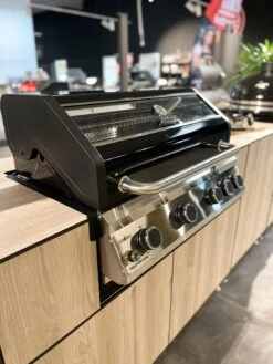 Grillfürst G490G 4-Brenner Einbaugrill - Black Edition - Mit Heckbrenner Und Gusseisen Rosten -Campinggeschäfte Grillfuerst Einbaugrill G490 Outdoor Kueche