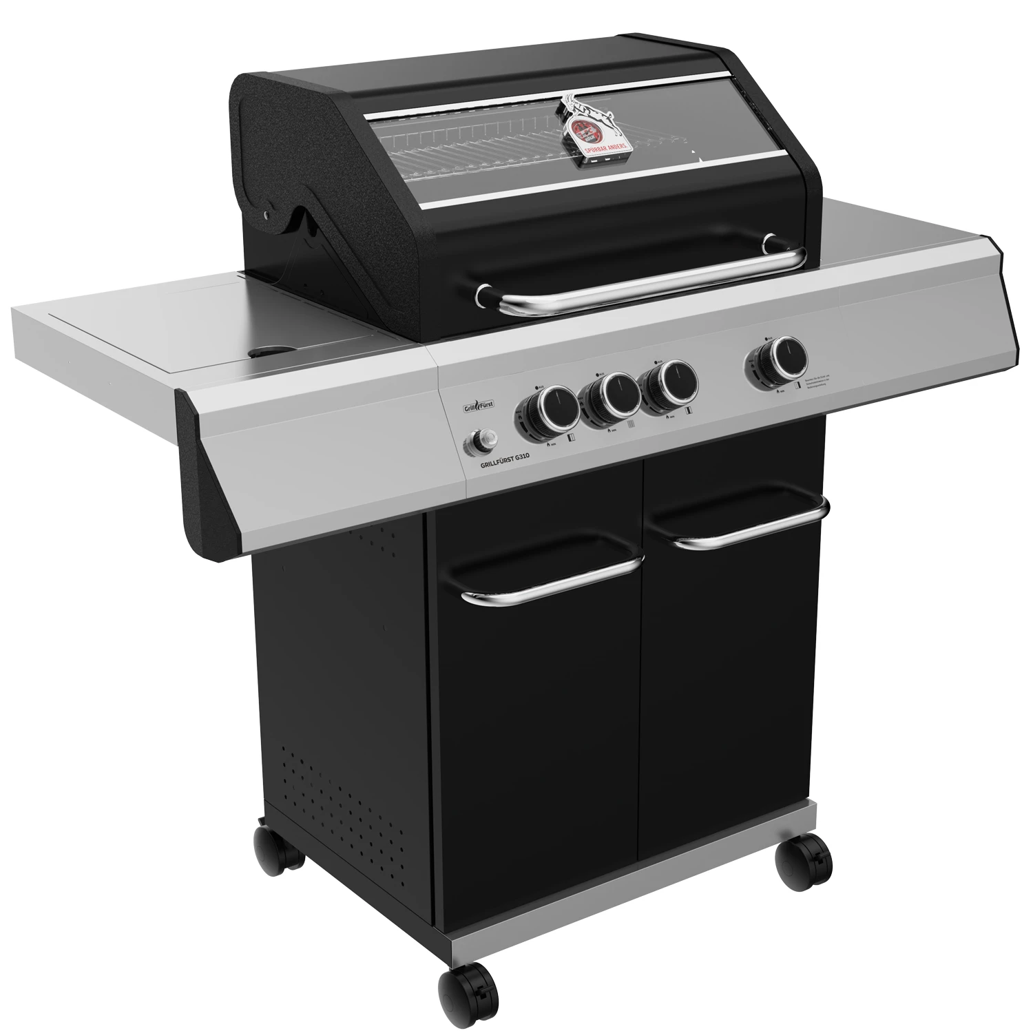 Grillfürst G310E 3-Brenner Gasgrill - 1. FC Köln Edition - Edelstahlroste 5 Grillfürst G310E 3-Brenner Gasgrill - 1. FC Köln Edition - Edelstahlroste – Bild 3