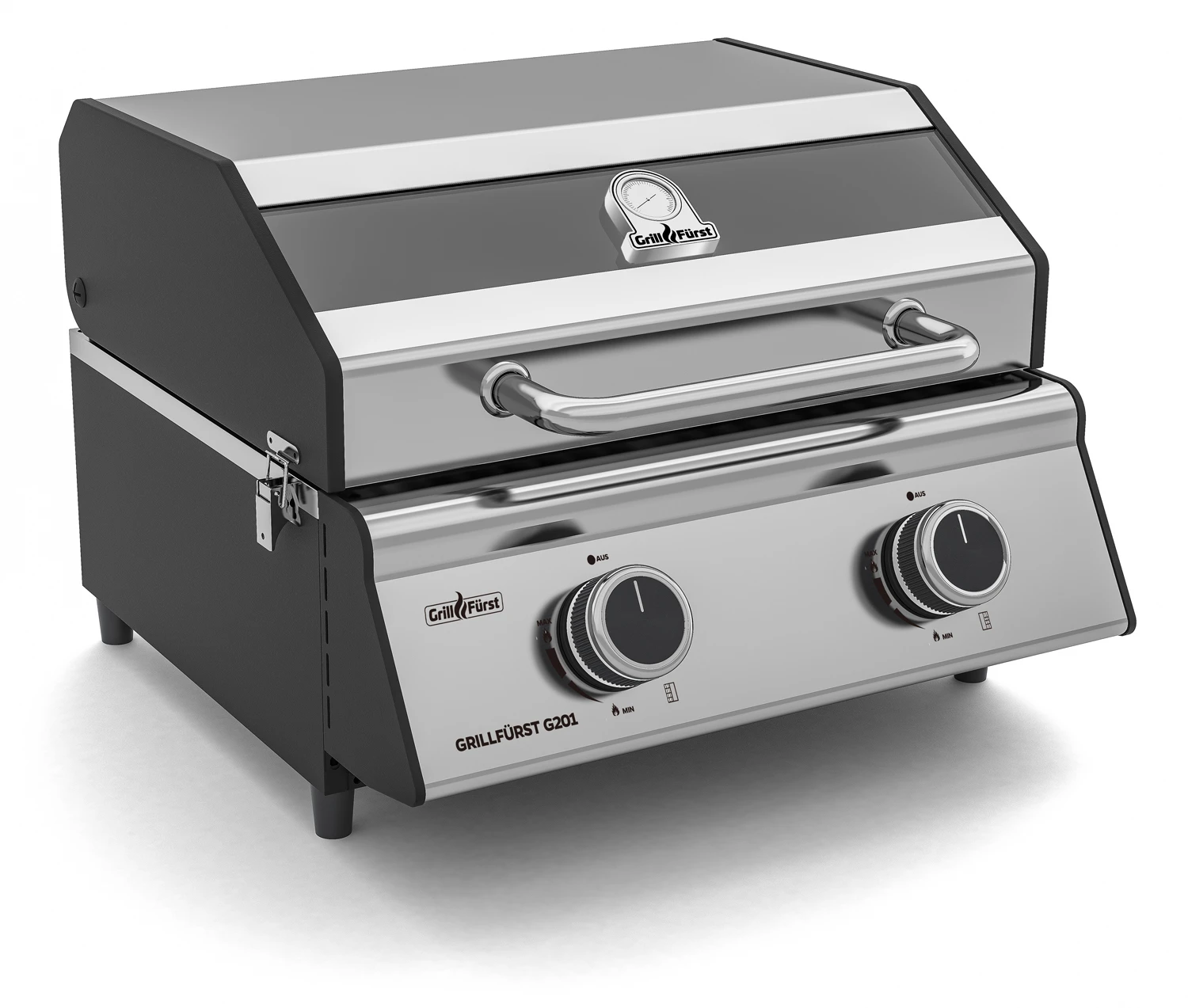 Grillfürst G201E 2-Brenner Gasgrill Portabel V2 - Campinggrill / Balkongrill - X-DEAL Inkl. Untergestell Und Tragetasche 5 Grillfürst G201E 2-Brenner Gasgrill Portabel V2 - Campinggrill / Balkongrill - X-DEAL Inkl. Untergestell Und Tragetasche – Bild 3