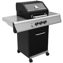 Grillfürst G210G 2-Brenner Gasgrill Mit Hochtemperaturbrenner Und Gusseisen Rosten -Campinggeschäfte Grillfuerst Gasgrill G210G Seitenansicht