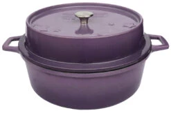 Grillfürst Emaillierter Dutch Oven Ohne Füsse DO4 - Lila 9 Grillfürst Emaillierter Dutch Oven Ohne Füsse DO4 - Lila -Campinggeschäfte Grillfuerst Gusseisentopf emailliert DO4 lila