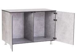 Grillfürst Outdoor Küche Schrank Modul Groß OKS130 Beton 5 Grillfürst Outdoor Küche Schrank Modul Groß OKS130 Beton -Campinggeschäfte Grillfuerst Outdoor Kueche Schrank Modul gross Tuer offen Beton