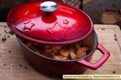 Grillfürst Dutch Oven Sternentöpfchen / Gusseisen Bräter - Emailliert - M - Lila -Campinggeschäfte Grillfuerst Sternentoepfchen M Gusseisenbraeter Beispiel