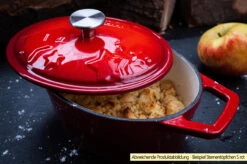 Grillfürst Dutch Oven Sternentöpfchen / Gusseisen Bräter - Emailliert - S - Lila -Campinggeschäfte Grillfuerst Sternentoepfchen S Gusseisen emailliert Beispiel 2