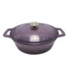 Grillfürst Dutch Oven Sternentöpfchen / Gusseisen Bräter - Emailliert - M - Lila -Campinggeschäfte Grillfuerst Sternentoepfchen lila Braeter M 20 284