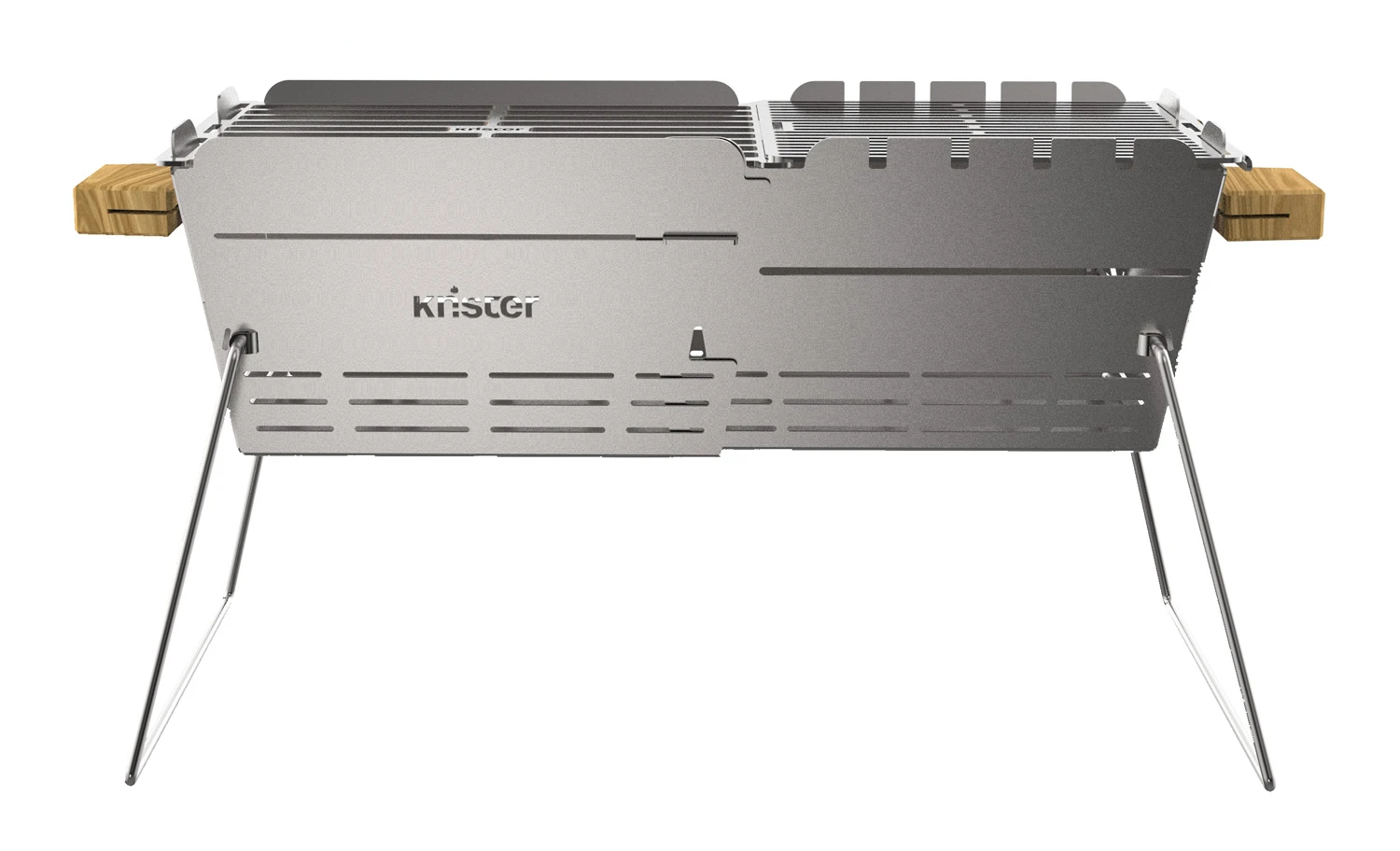 Knister Grill Premium - Ausziehbarer Holzkohle Kompaktgrill 3 Knister Grill Premium - Ausziehbarer Holzkohle Kompaktgrill