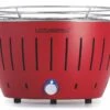 LotusGrill S - Holzkohle Tischgrill - Feuerrot Inkl. Tasche -Campinggeschäfte LotusGrill S Tischgrill Feuerrot RO 280 gross
