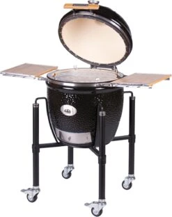 Monolith Grill CLASSIC BBQ GURU - PRO-Serie 2.0 Schwarz - MIT Gestell Und Seitentischen - Inkl. UltraQ Controller Set -Campinggeschäfte Monolith Keramik Grill Classic PRO Serie 2 0 129001 black 6 3