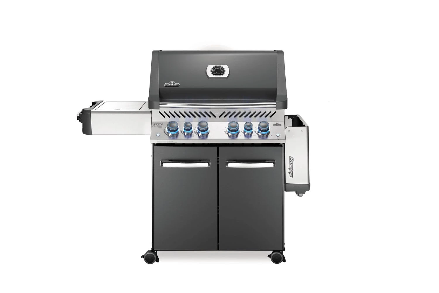 Napoleon Prestige 500 Gasgrill, Charcoal Grau - Mit Safety Glow - X-DEAL Inkl. Grillthermometer, Schneidebrett Und Windschild Für SIZZLE ZONE 6 Napoleon Prestige 500 Gasgrill, Charcoal Grau - Mit Safety Glow - X-DEAL Inkl. Grillthermometer, Schneidebrett Und Windschild Für SIZZLE ZONE – Bild 4