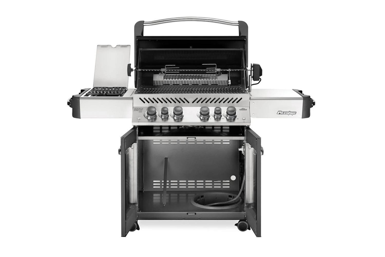 Napoleon Prestige 500 Gasgrill, Charcoal Grau - Mit Safety Glow - X-DEAL Inkl. Grillthermometer, Schneidebrett Und Windschild Für SIZZLE ZONE 5 Napoleon Prestige 500 Gasgrill, Charcoal Grau - Mit Safety Glow - X-DEAL Inkl. Grillthermometer, Schneidebrett Und Windschild Für SIZZLE ZONE – Bild 3