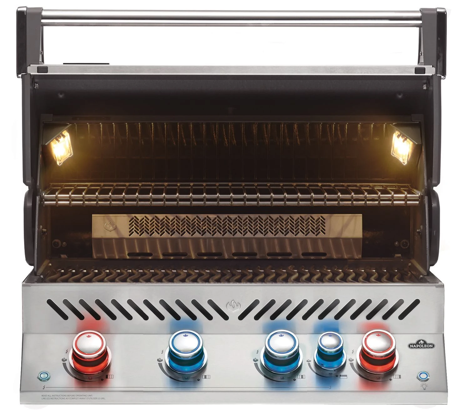 Napoleon Prestige Pro 500-3 Edelstahl Einbaugrill Gas - Inkl. Drehspieß - Modell 2023 3 Napoleon Prestige Pro 500-3 Edelstahl Einbaugrill Gas - Inkl. Drehspieß - Modell 2023