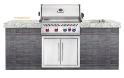 Napoleon Prestige Pro 500-3 Edelstahl Einbaugrill Gas - Inkl. Drehspieß - Modell 2023 16 Napoleon Prestige Pro 500-3 Edelstahl Einbaugrill Gas - Inkl. Drehspieß - Modell 2023 -Campinggeschäfte Napoleon Prestige Pro 500 Montagebeispiel