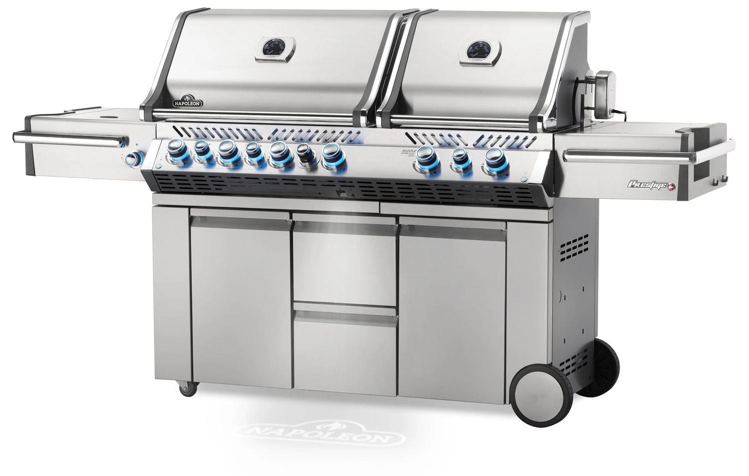Napoleon Prestige Pro 825-3 Edelstahl Gasgrill Inkl. Drehspieß Und Bodenbeleuchtung - Modell 2023 4 Napoleon Prestige Pro 825-3 Edelstahl Gasgrill Inkl. Drehspieß Und Bodenbeleuchtung - Modell 2023 – Bild 2