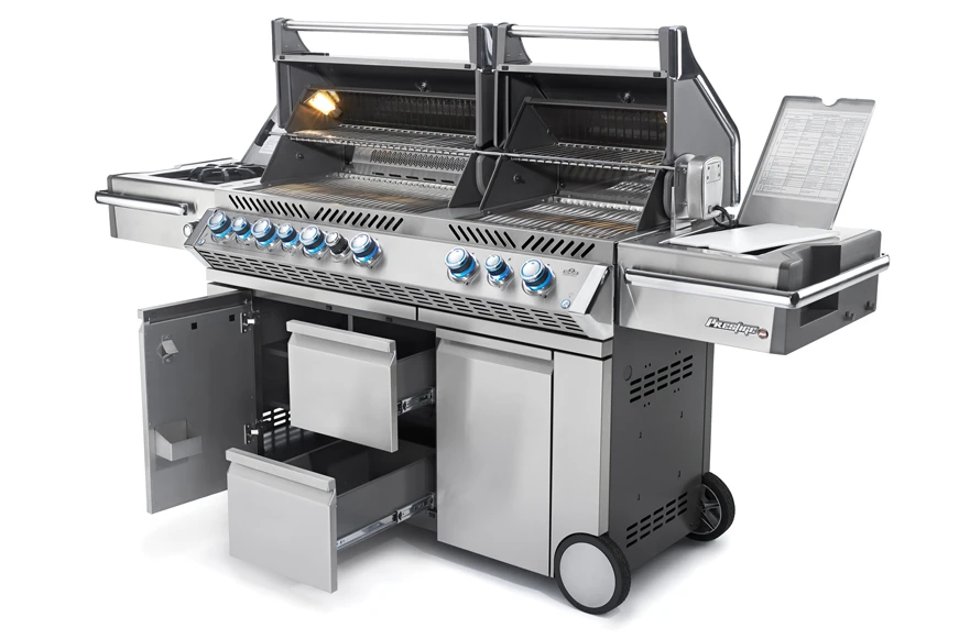Napoleon Prestige Pro 825-3 Edelstahl Gasgrill Inkl. Drehspieß Und Bodenbeleuchtung - Modell 2023 5 Napoleon Prestige Pro 825-3 Edelstahl Gasgrill Inkl. Drehspieß Und Bodenbeleuchtung - Modell 2023 – Bild 3