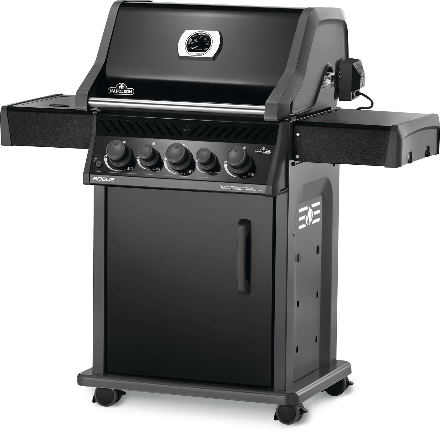 Napoleon Rogue 425 Gasgrill - All Black - Mit Seitenbrenner - Hero Modell 2023 Mit Heckbrenner Inkl. Drehspieß Und Abdeckhaube 5 Napoleon Rogue 425 Gasgrill - All Black - Mit Seitenbrenner - Hero Modell 2023 Mit Heckbrenner Inkl. Drehspieß Und Abdeckhaube – Bild 3