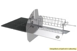 Outdoorchef Dualchef S 425 G Edelstahl Gasgrill Mit Seitenkocher + BLAZING ZONE Infrarotbrenner 27 Outdoorchef Dualchef S 425 G Edelstahl Gasgrill Mit Seitenkocher + BLAZING ZONE Infrarotbrenner -Campinggeschäfte Outdoorchef Dualchef Heat Diffuser Drehspiess 1