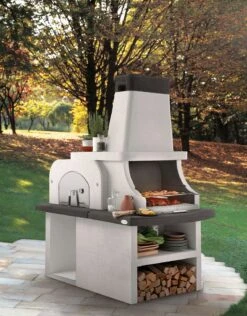 Palazzetti Grillkamin Bastia Mit Pizzaofen Inkl. Montagematerial -Campinggeschäfte Palazzetti Grillkamin Bastia Pizzaofen Feuerstelle