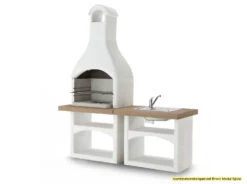 Palazzetti Outdoor Küche: Modul Grillkamin Brioni Inkl. Montagematerial -Campinggeschäfte Palazzetti Grillkamin Brioni Outdoor Kueche Kombi 3