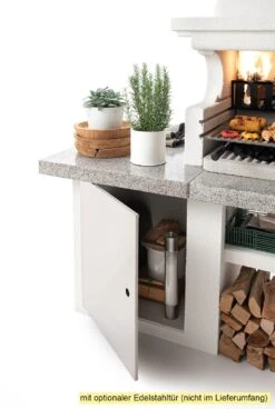 Palazzetti Grillkamin Glasgow 3 Inkl. Montagematerial -Campinggeschäfte Palazzetti Grillkamin Glasgow mit Tuer