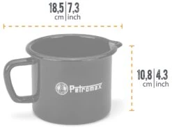 Petromax Emaille Milchtopf / 1000 Ml / Schwarz 7 Petromax Emaille Milchtopf / 1000 Ml / Schwarz -Campinggeschäfte Petromax Milchtopf Emaille 1000ml schwarz Abmessungen