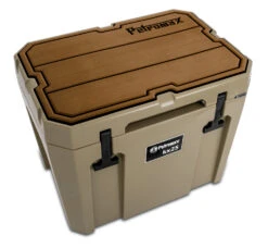 Petromax Haft-Auflage Für Kühlbox Kx25 Braun Mit Linien -Campinggeschäfte Petromax kx25 padw l Haft Auflage Kuehlbox kx25 sand braun Linien 3 1625147090