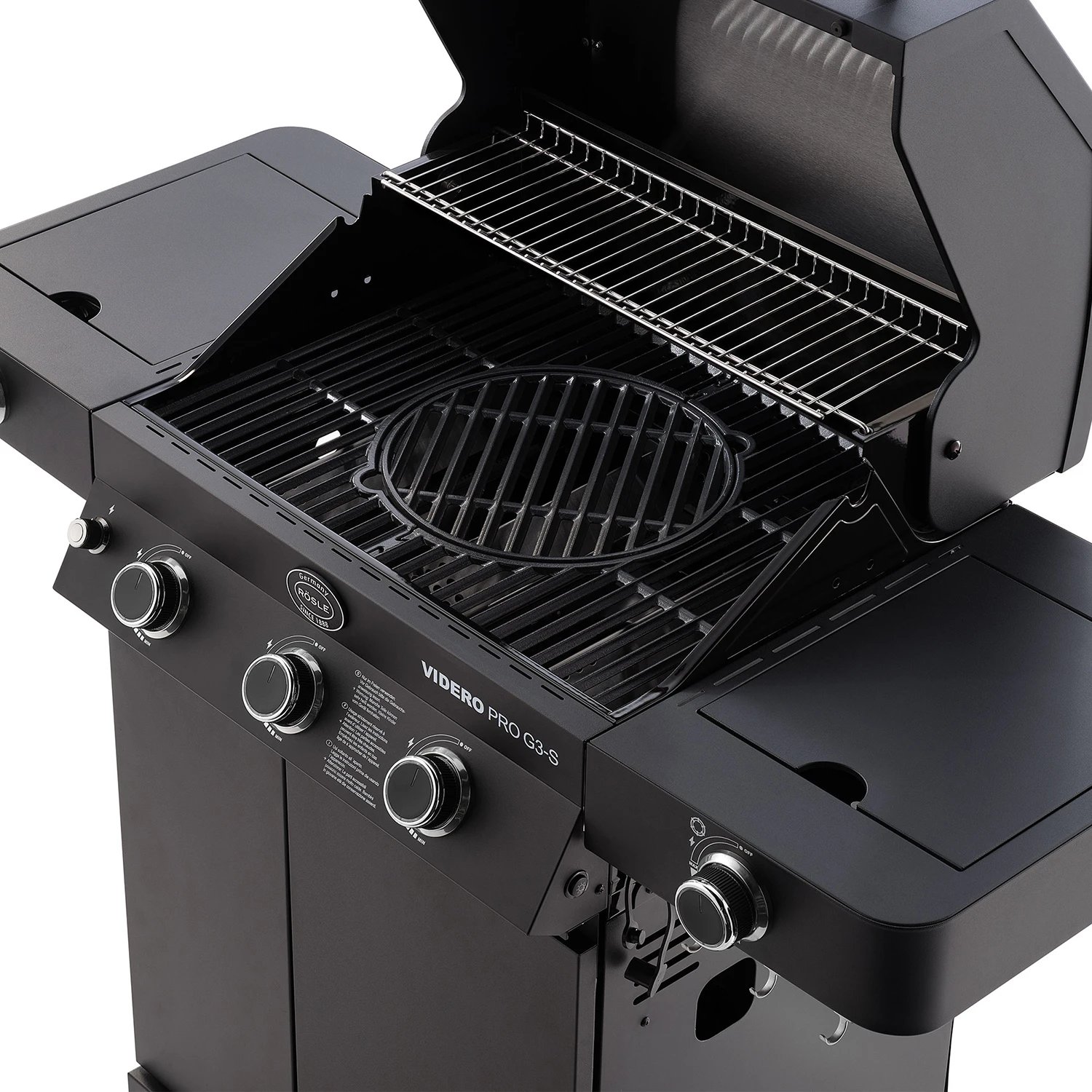 Rösle Gasgrill Videro Pro G3-S Vario+ Mattschwarz - Modell 2023 4 Rösle Gasgrill Videro Pro G3-S Vario+ Mattschwarz - Modell 2023 – Bild 2