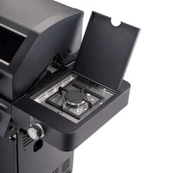 Rösle Gasgrill BBQ-Station Videro G4-S Vario+ Nero Schwarz - Modell 2023 - SMART Deal Inkl. Grillfürst Grill Control + Abdeckhaube Und Grillplatte -Campinggeschäfte Roesle Videro G4 S Vario NERO matt schwarz Seitenkocher 3