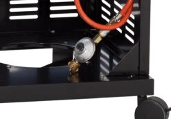 Rösle Gasgrill Videro G4 Schwarz - Modell 2023 Inkl. Abdeckhaube -Campinggeschäfte Roesle Videro Gasgrill Schlauchbruchsicherung