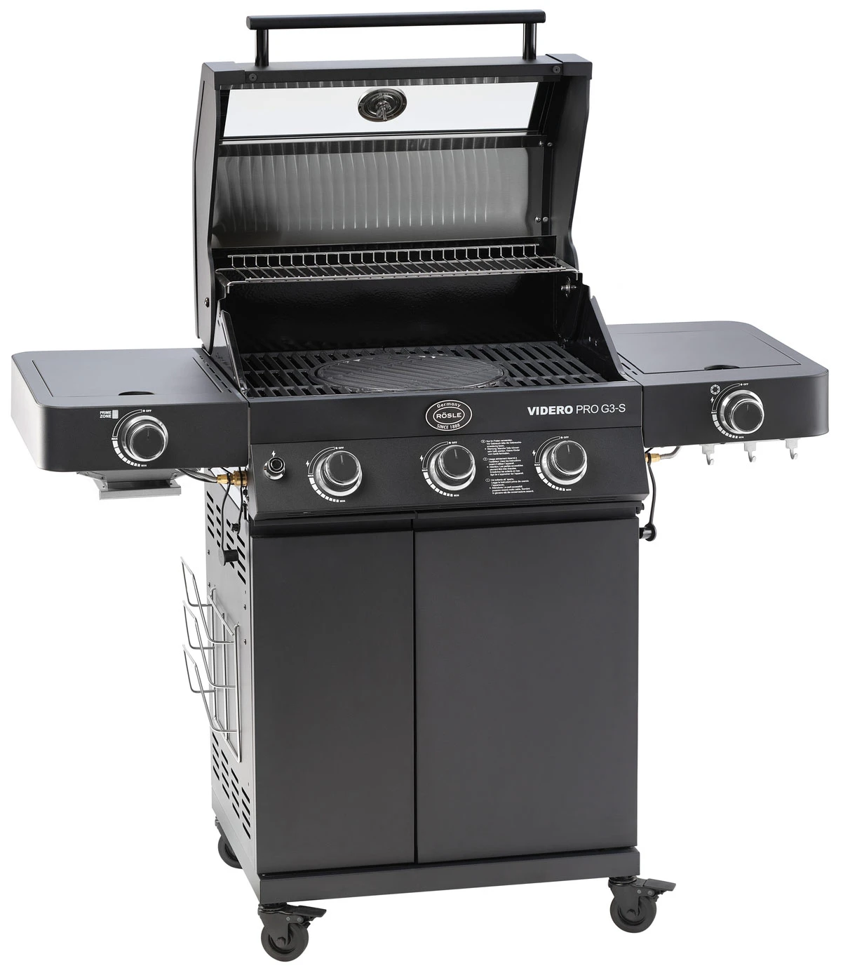 Rösle Gasgrill Videro Pro G3-S Vario+ Mattschwarz - Modell 2023 3 Rösle Gasgrill Videro Pro G3-S Vario+ Mattschwarz - Modell 2023