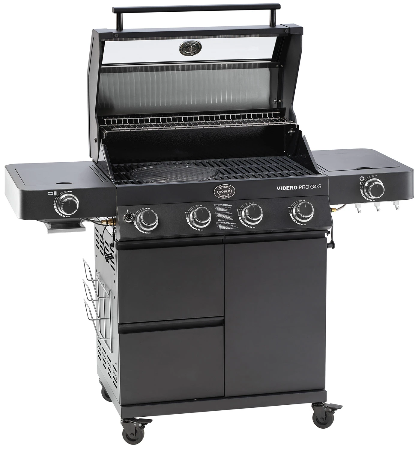 Rösle Gasgrill Videro Pro G4-S Vario+ Mattschwarz - Modell 2023 3 Rösle Gasgrill Videro Pro G4-S Vario+ Mattschwarz - Modell 2023