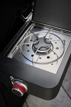 Rösle Videro G3-S VARIO+ Schwarz Gasgrill - FC Bayern Edition -Campinggeschäfte Roesle Videro Seitenkocher FC Bayern Edition